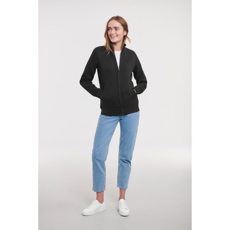 0R267F - Russell Női Autentikus Cipzáras Pulóver - Russell