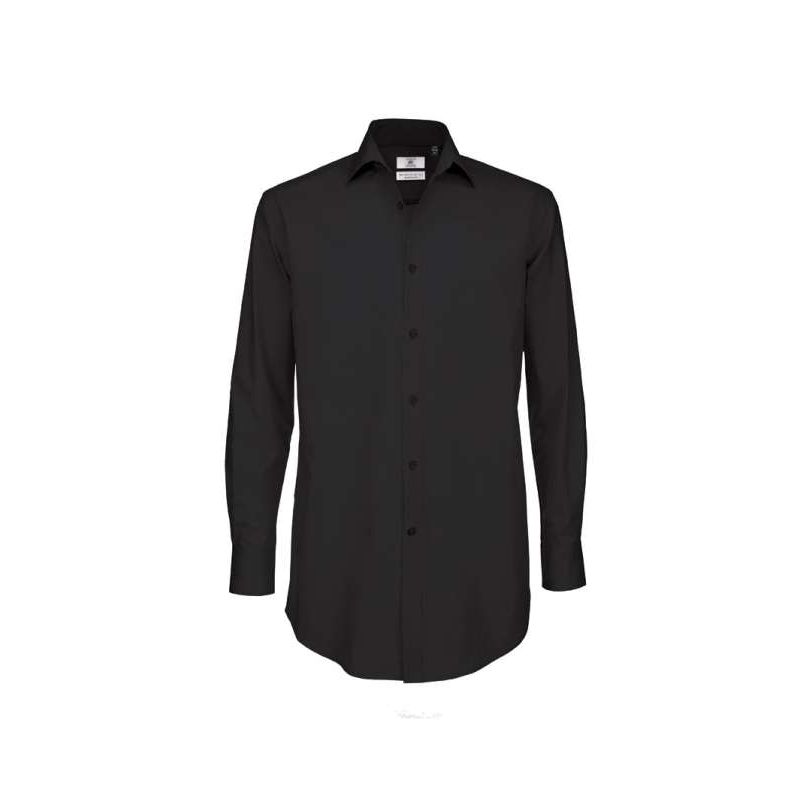 BCSMP21 - B&C BLACK TIE LSL /MEN - B&C