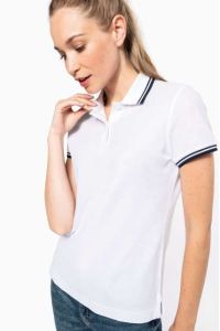 KA273 - LADIE'S SHORT-SLEEVED POLOSHIRT WITH CONTRASTING PIPING - Kariban