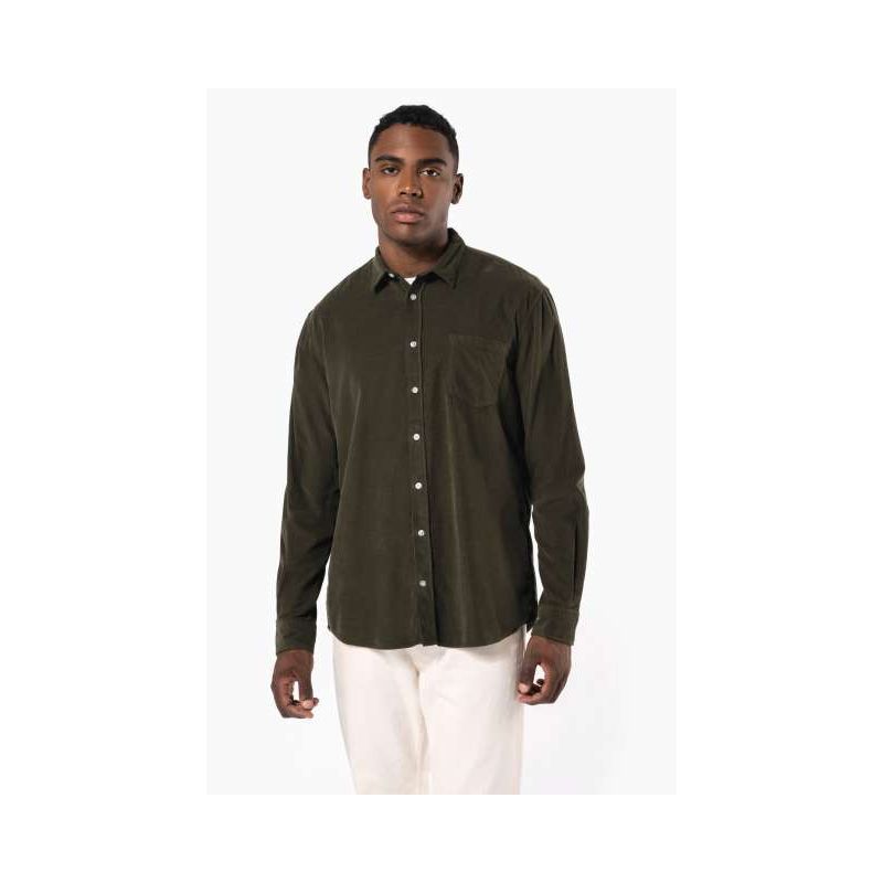 FÉRFI HOSSZÚ UJJÚ KORDBÁRSONY ING KA599 - FÉRFI HOSSZÚ UJJÚ KORDBÁRSONY ING - Kariban