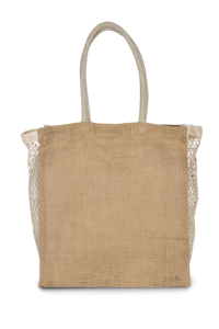 KI0281 - SHOPPING BAG WITH MESH GUSSET - Kimood