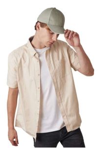 KP198 - CAP IN ORGANIC COTTON WITH CONTRASTING SANDWICH PEAK - 6PANELS - K-UP
