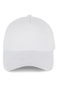 KP234 - DESTROYED COTTON 5 PANEL TRUCKER WITH SOFT FRONT PANEL - K-UP