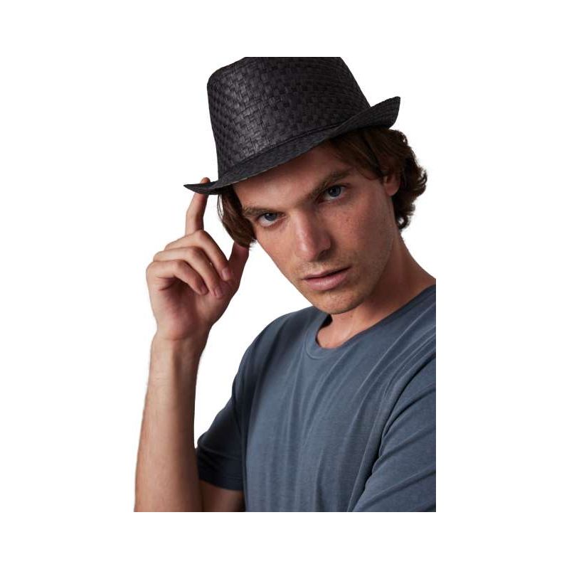 RETRO PANAMA - STYLE STRAW HAT KP612 - RETRO PANAMA - STYLE STRAW HAT - K-UP