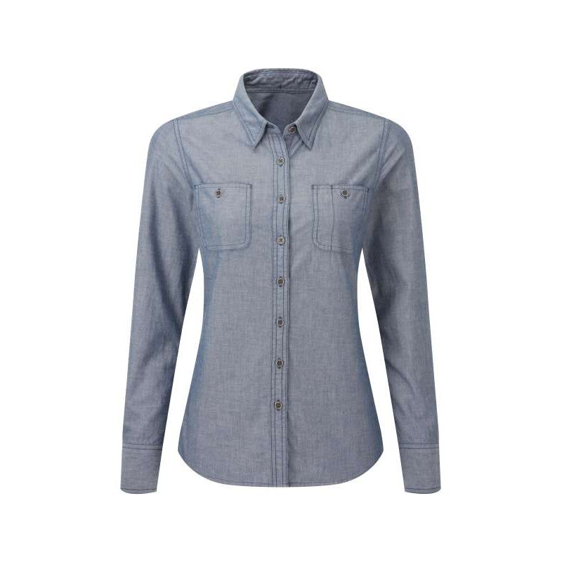 NŐI ORGANIKUS PAMUT CHAMBRAY FAIRTRADE ING PR347 - NŐI ORGANIKUS PAMUT CHAMBRAY FAIRTRADE ING - Premier