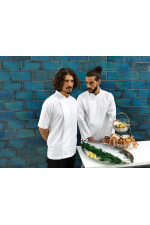 PR668 - ‘CULINARY’ CHEF’S SHORT SLEEVE PULL ON TUNIC - Premier