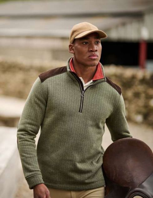 Retrf RETRF665 - HOLBECK HALF ZIP FLEECE - Polonium Webáruház