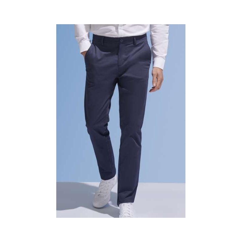 SOL'S JARED MEN - SATIN STRETCH TROUSERS SO02917 - SOL'S JARED MEN - SATIN STRETCH TROUSERS - SOL'S